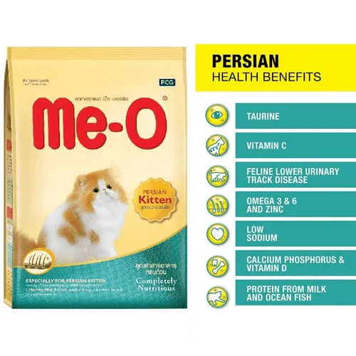Me O Persian kitten food for growth and coat care