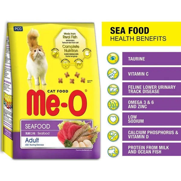 Me O seafood cat food for adult cats