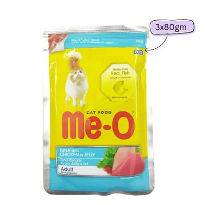 Me-O Tuna & Chicken in Jelly Adult Cat Wet Food