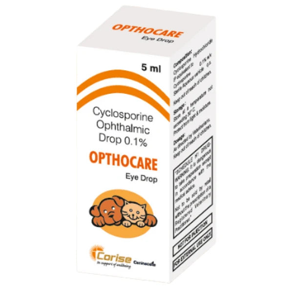Corise Opthocare Eye Drops (Cyclosporine) for Dogs & Cats 5ml