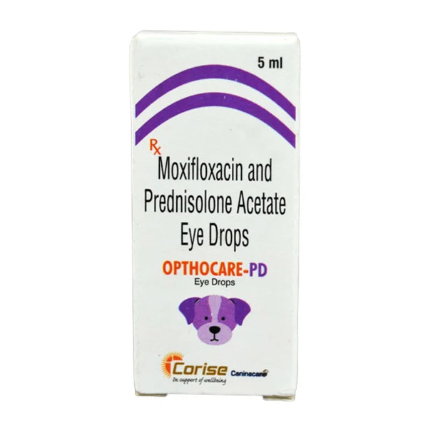 Corise Opthocare PD Eye Drops (Moxifloxacin Prednisolone) for Dogs & Cats 5ml