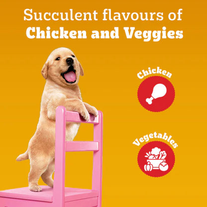 Pedigree Tasty Bites Chicken & Mixed Veggies Flavour Puppy Chewy Treats