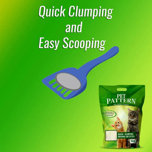 Pet Pattern Natural Unscented Clay Quick Clumping Cat Litter 25kg