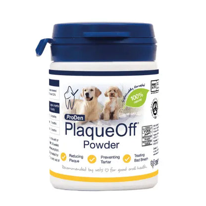 ProDen PlaqueOff Powder for Dogs & Cats – Dental Care Supplement 40g