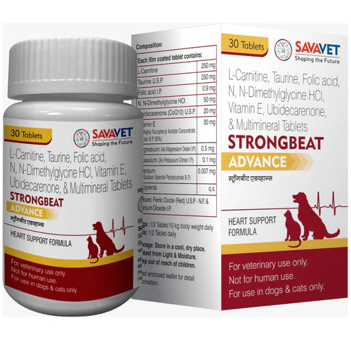 Savavet Strongbeat Advance Tablet for Dogs & Cats (30 Tablets)