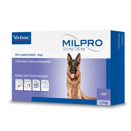 Virbac Milpro Dog Dewormer tablet for dogs above 5kg