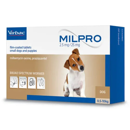 Virbac Milpro puppy dewormer tablet for small dogs