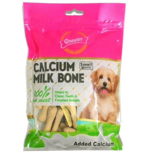 Gnawlers Calcium Milk Bone Dog Treats 30pcs