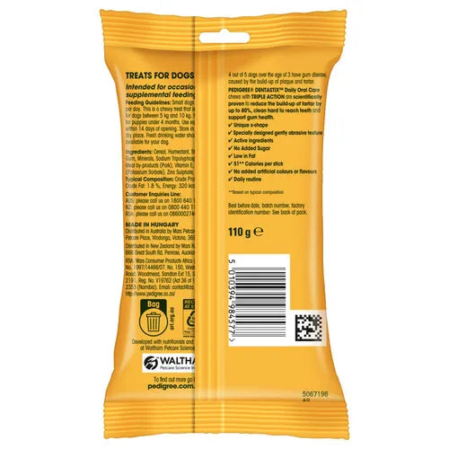 Pedigree Dentastix Oral Care for Adult Small Breed Dog Treats