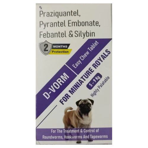 Sihil D Vorm Tablets Dewormer for Dogs 5 to 9kg