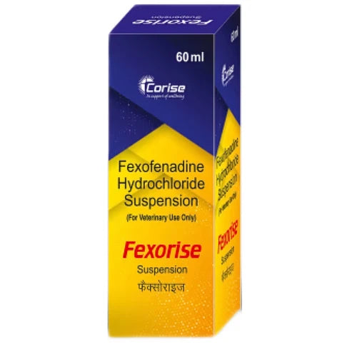 Corise Fexorise Suspension (Fexofenadine Hydrochloride) 60ml for Dogs & Cats