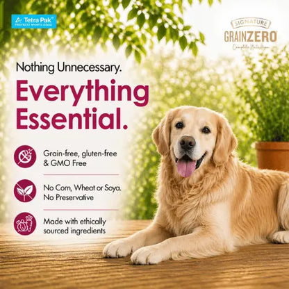 Grain Zero Dog Fresh Food Tetra Pak Real Chicken & Turkey for Adult & Puppy (150g)
