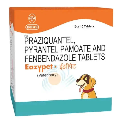 Intas Eazypet Dog Deworming Tablet (pack of 10 tablets) Dog Intas 