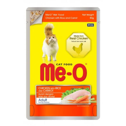 Me-O Chicken with Rice & Carrot Adult Cat Wet Food