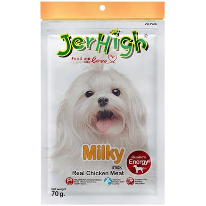 JerHigh Chicken Dog Treats Milky Stick Snacks