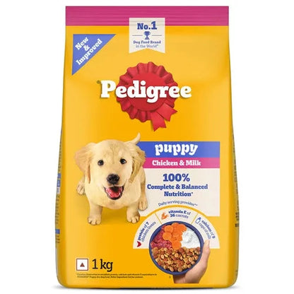 Pedigree Chicken and Milk Puppy Dog Dry Food pack