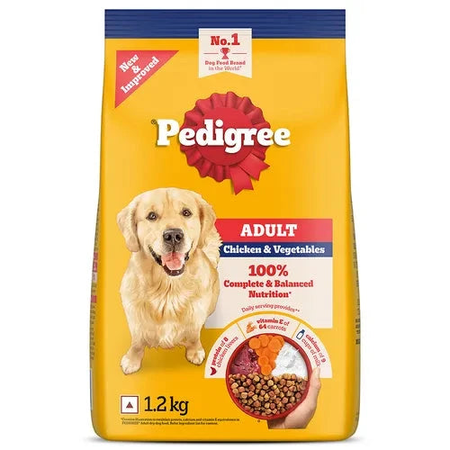 Pedigree Chicken and Vegetables Adult Dog Dry Food Dog Pedigree 2.8kg 