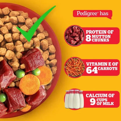 Pedigree Meat & Rice Adult Dog Dry Food Dog Pedigree 