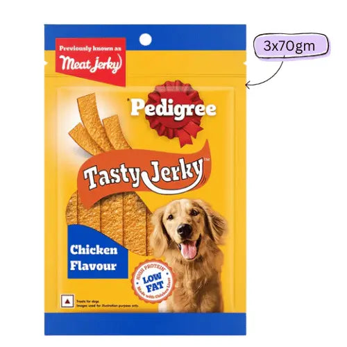 Pedigree Chicken & Liver Flavour Tasty Jerky Dog Treat