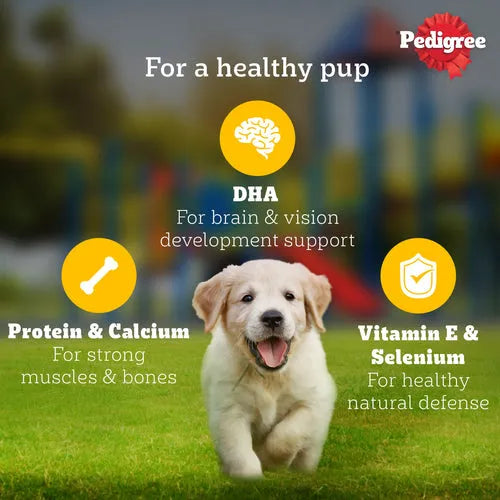 Pedigree complete nutrition puppy food pouch