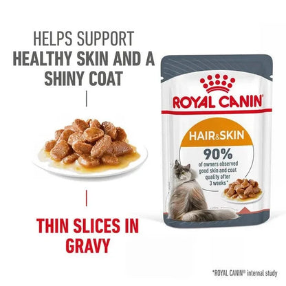 Royal Canin Hair & Skin Care Adult Gravy Cat Wet Food Cat Royal Canin 