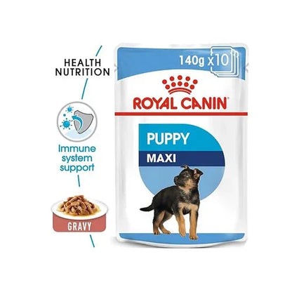Wet food for healthy growth of large breed puppies