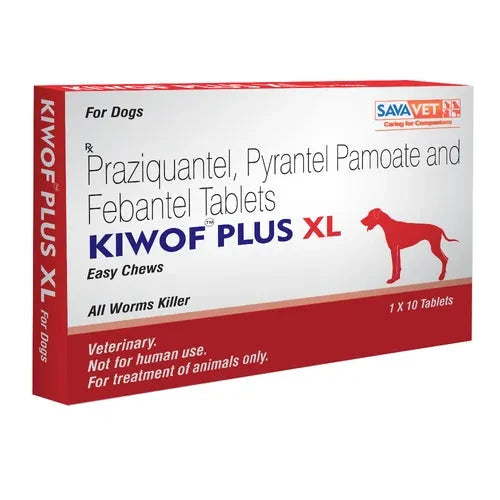Savavet Kiwof Plus XL Dog Deworming Tablet (pack of 10 tablets) Dog Savavet 