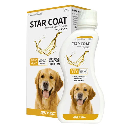 Skyec Star Coat Omega 3, 6 & 9 Syrup for Dogs and Cats