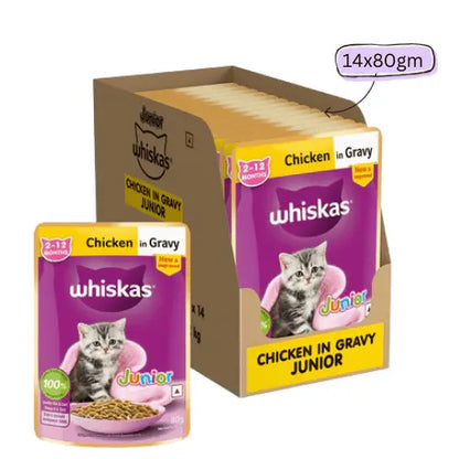 Whiskas Chicken in Gravy Meal Kitten Cat Wet Food