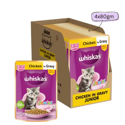 Whiskas Chicken in Gravy Meal Kitten Cat Wet Food