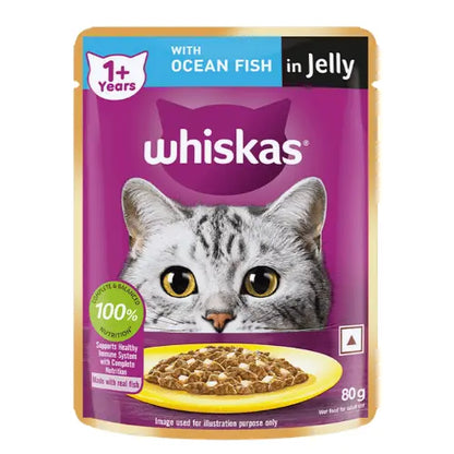 Whiskas Ocean Fish Wet Food for Adult Cat (80g)